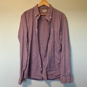 Faherty Soft Checkered Button-Up Shirt